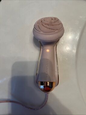Flawless Pink Facial Cleansing Brush for Women